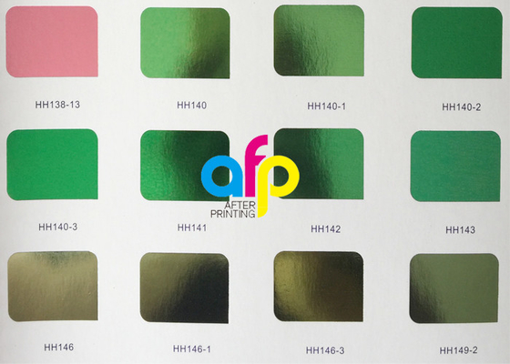 φύλλα αλουμινίου σφράγισης 640mm * 120m ζωηρόχρωμα, χρυσό φύλλο αλουμινίου σφράγισης για μαλακό/σκληρά πλαστικό