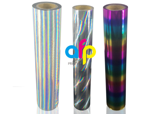 Washable ολογραφικά κλωστοϋφαντουργικό προϊόν ρόλων εγγράφου φύλλων αλουμινίου ασφαλίστρου/κοστούμι ενδυμάτων